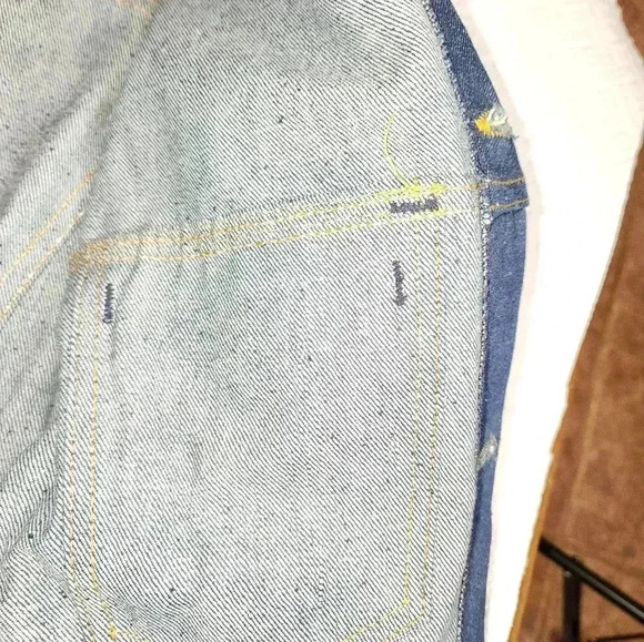 🔥 Vintage NWOT denim jacket from Sears and Roebucks.Minty and Raw. Size Large - Picture 5 of 12